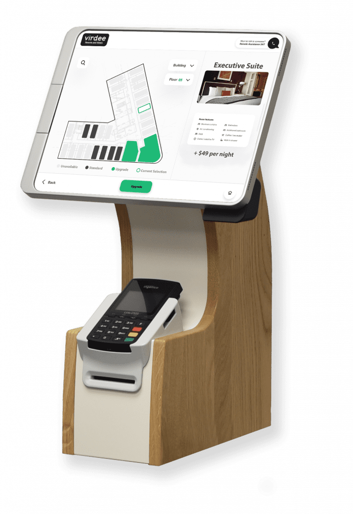 Kiosk - table, pay terminal 3 - room upgrade